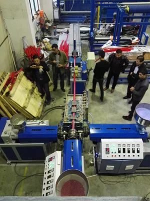 Les données de billet d'étagère de supermarché dépouillent la machine d'extrusion de profil de PVC